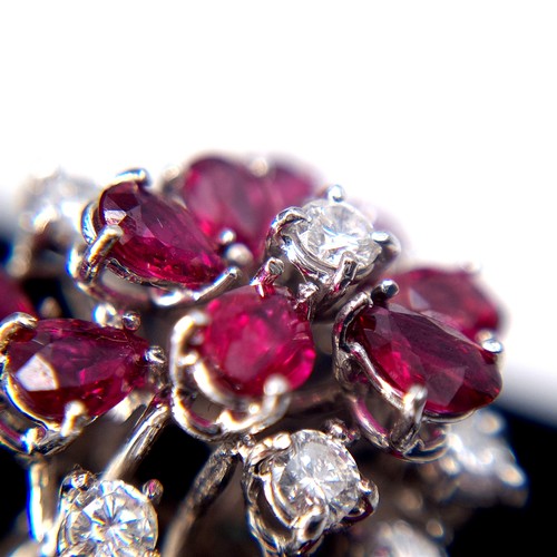 9 - Super Star Lot:
A fabulous ring featuring 10 diamonds and 10 rubies set in 9ct white gold. The diamo... 