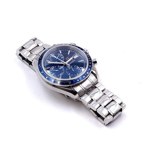 14 - Super Star Lot : 
An Omega Speedmaster date, Automatic Chronograph Blue 40mm 3212.80.80 
In lovely o... 