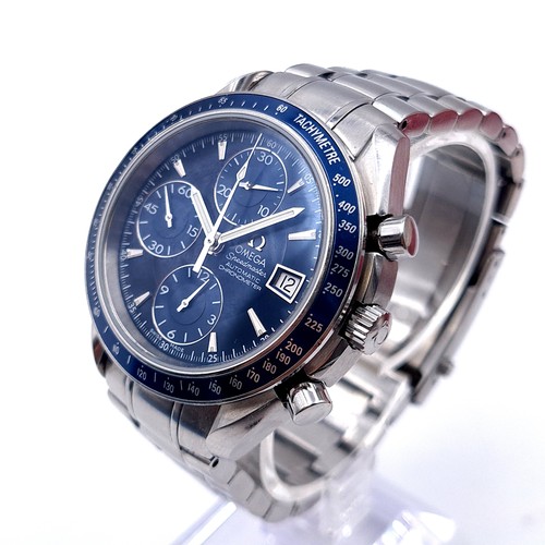 14 - Super Star Lot : 
An Omega Speedmaster date, Automatic Chronograph Blue 40mm 3212.80.80 
In lovely o...