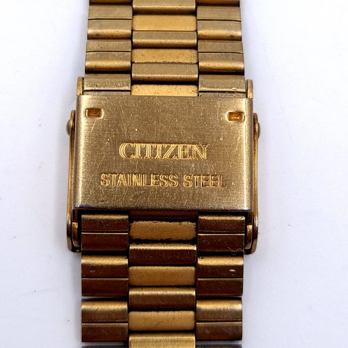 18 - Star Lot : 
A rare original Citizen 8988 - Q011971 HSB ANA-DIGI Temp quartz mens watch in working co... 