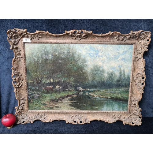 1075 - Super Star Lot: Arthur Wasse (British, 1854-1930). An original Arthur Wasse oil on canvas painting. ... 