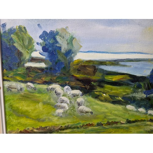 477 - Star Lot: An original 'J Keane' oil on canvas painting titled 'Yeats County'. Features the titular C... 