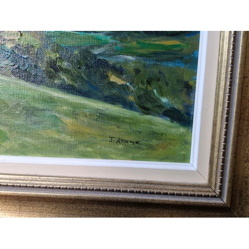 477 - Star Lot: An original 'J Keane' oil on canvas painting titled 'Yeats County'. Features the titular C... 