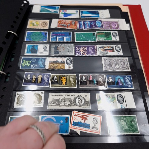 597 - A collection of mainly mint Great British stamps commemorative's from 60's - 70's. Approx. 300 mint ... 