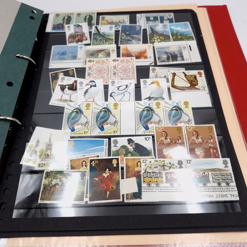 597 - A collection of mainly mint Great British stamps commemorative's from 60's - 70's. Approx. 300 mint ... 