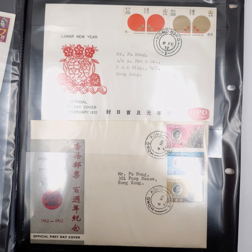 598 - A collection of 50-60 year old Hong Kong special QE first day covers. Dates as per photographed.