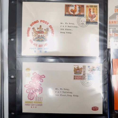 598 - A collection of 50-60 year old Hong Kong special QE first day covers. Dates as per photographed.