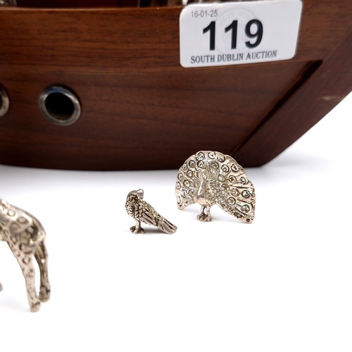 119 - Star Lot: A rare super Links of London Noah's Ark with sterling silver roof and pairs of animals. In... 