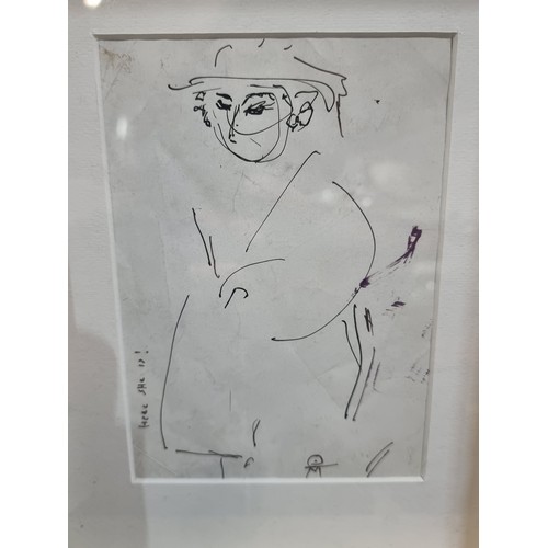 61 - Star Lot: Colin Middleton MBE (Irish, 1910-1983). An original Colin Middleton pen and ink drawing ti... 