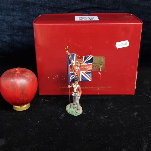 143 - A Napoleonic British 1st foot Guard Battalion Company Ensign with Regimental Colour No.1. 1/30 scale... 