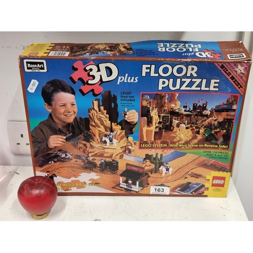 163 - A fun Lego 3D Plus floor puzzle depicting a Wild West scene with over 150 pieces.