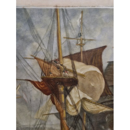 111 - Star Lot: A brilliant large mezzotint etching by 'John Cother Webb' after 'J M W Turner' titled 'The... 