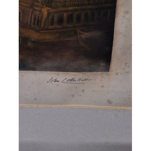 111 - Star Lot: A brilliant large mezzotint etching by 'John Cother Webb' after 'J M W Turner' titled 'The... 