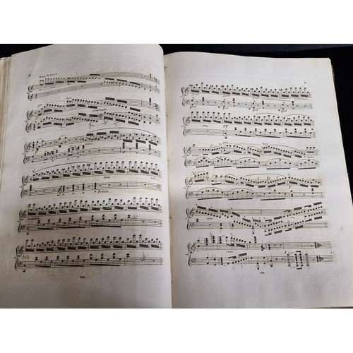 299 - Three fabulous antique early to mid 19th century music sheet books  including Rondo, for the piano f... 