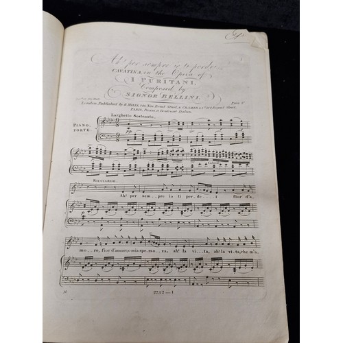 299 - Three fabulous antique early to mid 19th century music sheet books  including Rondo, for the piano f... 