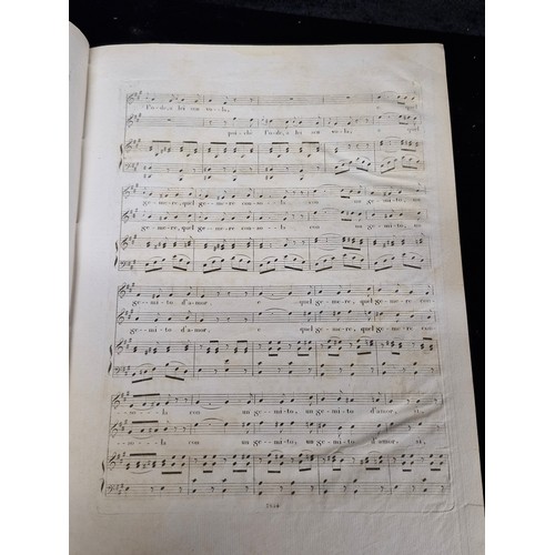 299 - Three fabulous antique early to mid 19th century music sheet books  including Rondo, for the piano f... 