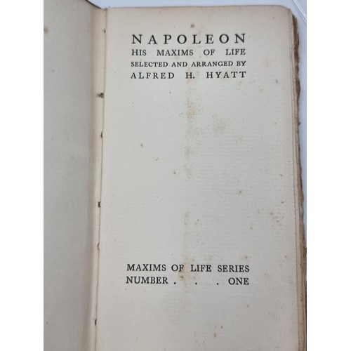 610 - A vintage booklet by Maxims Life Series depicting Napoleon. Booklet in good condition considering ag... 