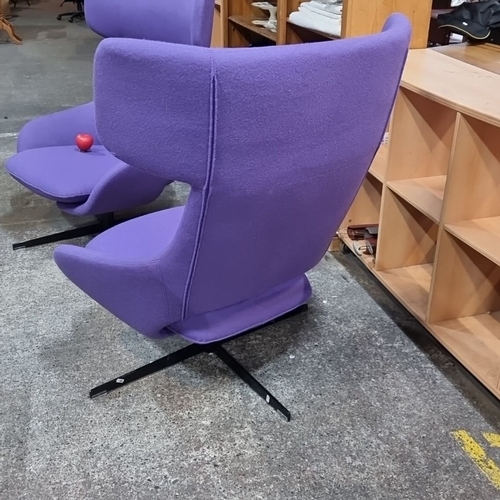 600 - Super Star Lot : A stunning pair of oversized Artifort Design swivel chairs, By Patrick Nosguet 1980... 