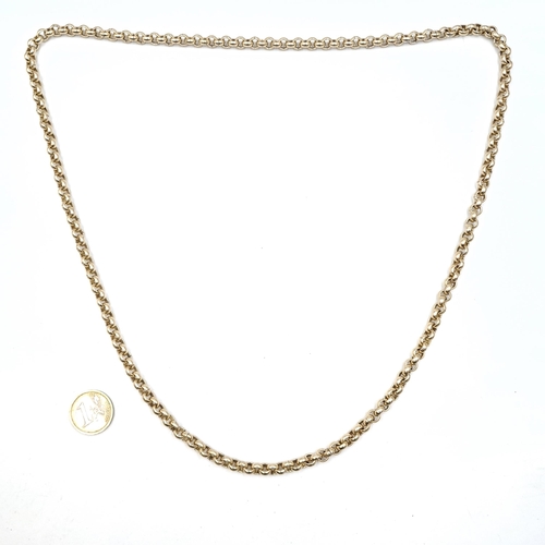 547 - A very handsome antique Gold Plated  chain link necklace. Length - 84 cms.