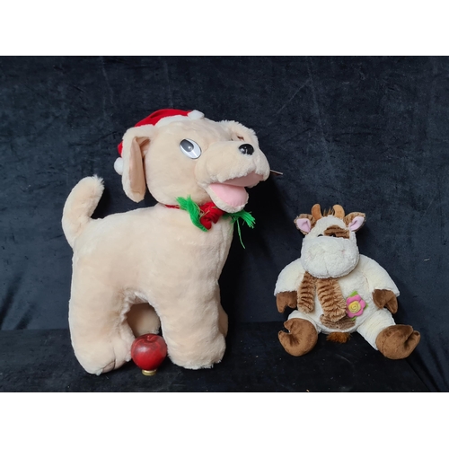 753 - A very large 'Spike' plush toy from the Cuddly Puppies collection made by Scarborough Playmakers wit... 