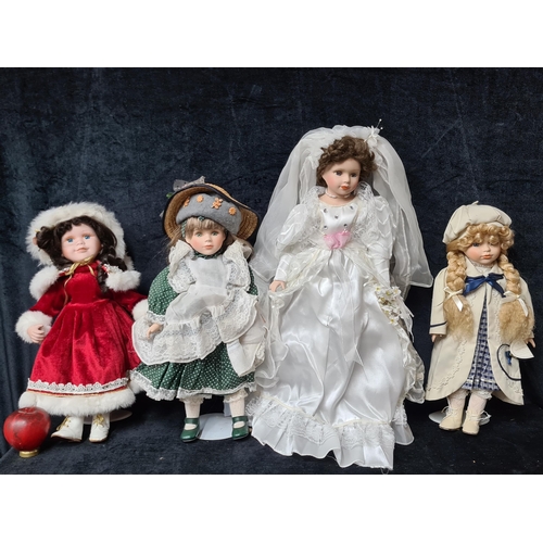 761 - A nice varied selection of dolls.