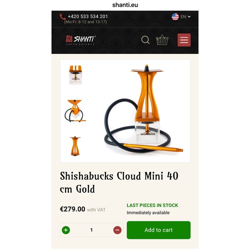 489 - Star Lot : A brand new in box ShishaBucks Cloud/Mini, comes with LED stand, Sky Bowl and a Stratus H... 