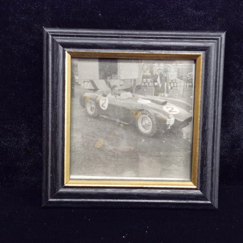 107 - Eleven vintage motorsport photographs featuring classic racing cars from the 1950's such as Maserati... 