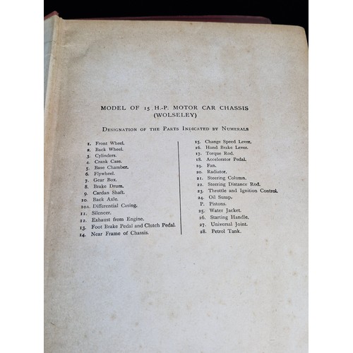 118 - A Complete series of antique hardback books titled 'The Book of the Motor Car' by Rankin Kennedy C.E... 