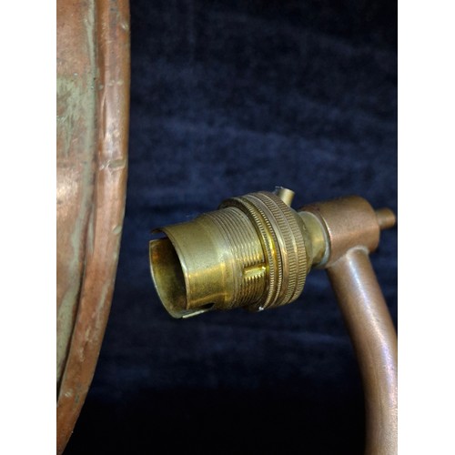 145 - Star Lot : A highly impressive 1920's industrial copper machinist's light. It's a beauty.