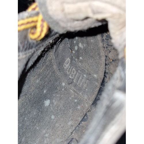 153 - A fantastic pair of 1930's Dublin leather football boots featuring original molded rubber studs.