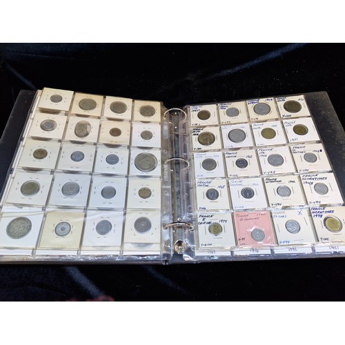 160 - An amazing album of approx. 240 world coins dating from the 1930's until the 1990s. Includes example... 