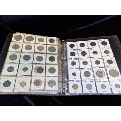 160 - An amazing album of approx. 240 world coins dating from the 1930's until the 1990s. Includes example... 