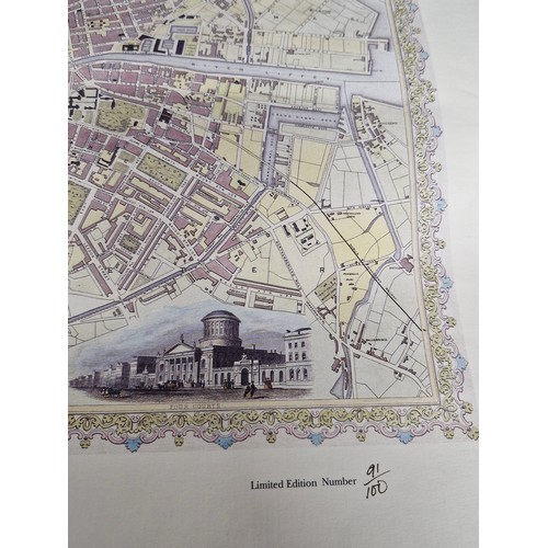 212 - Four large vintage limited edition Dublin 1850 prints. No. 91 to 94 out of 100. Done by Print Comp M... 