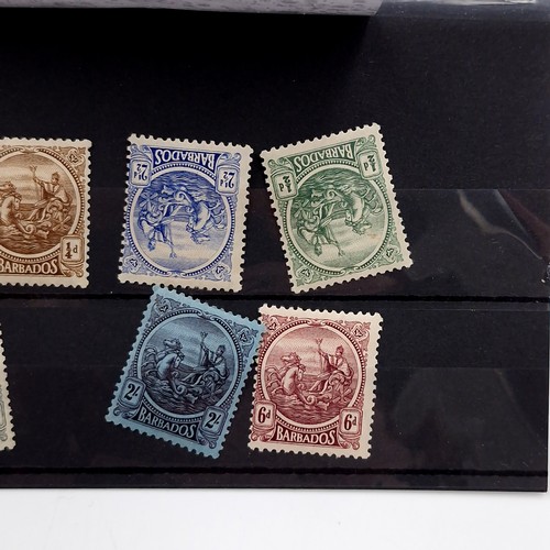 576 - A collection of six presentation sheets Including Sets, Blocks, over prints etc relating to stamps d... 