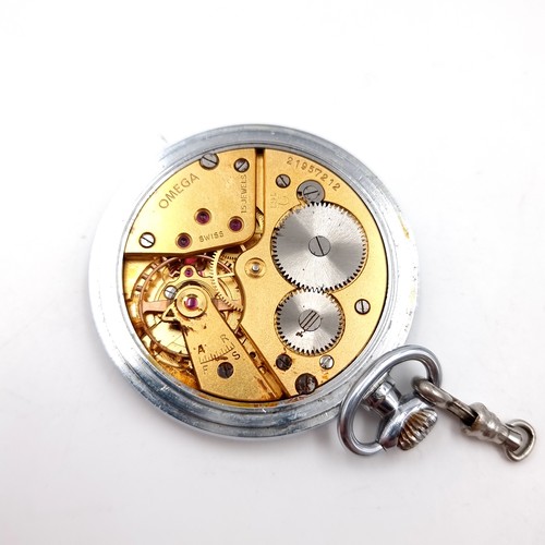 572 - An 'Omega' Swiss made pocket watch . In need of attention.