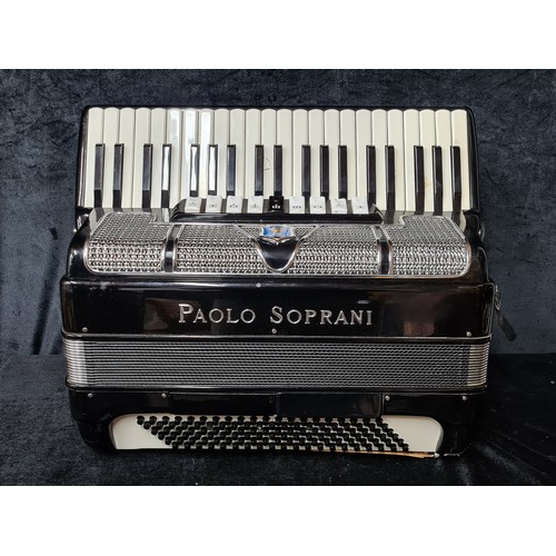 734 - Super Star Lot: A fabulous Paolo Soprani Synphonic V model 455 Musette 4/5 reed piano accordion. Wit... 