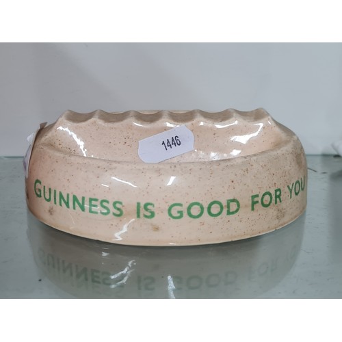 807 - A fabulous vintage Guinness is Good for You ashtray. Produced in Great Britain. in good order