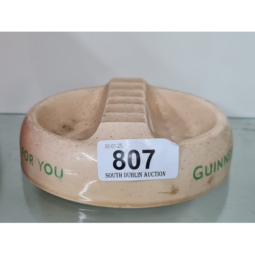 807 - A fabulous vintage Guinness is Good for You ashtray. Produced in Great Britain. in good order