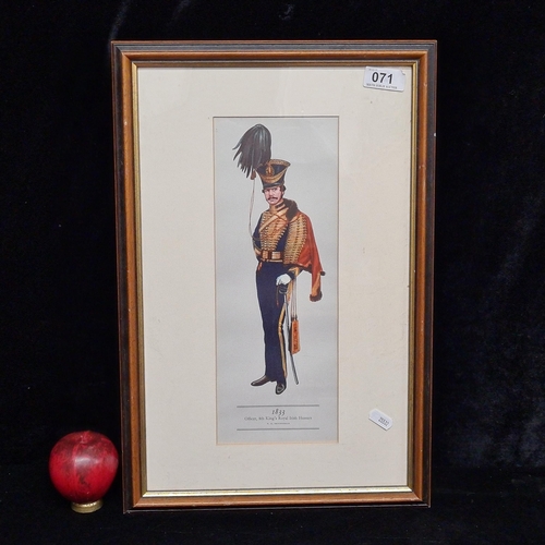 71 - A quality print after an original watercolour painting by 'P.H Smitherman' titled 'Officer, 8th King... 