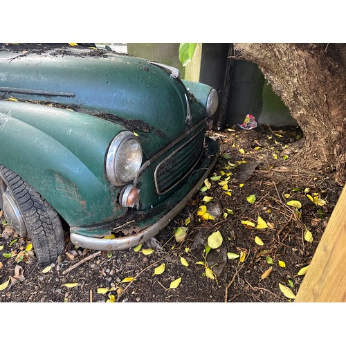 129 - A vintage Morris Minor Motor car. This is from the large house clearance we are doing at Woodley Par... 