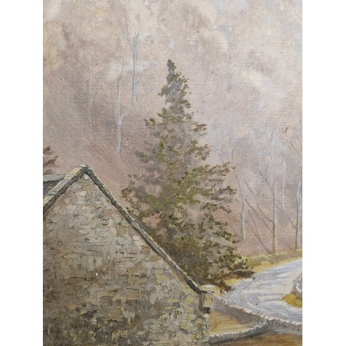 1185 - Star Lot: John Grain (British, 1922-2016). A large original John Grain oil on canvas painting. Featu... 