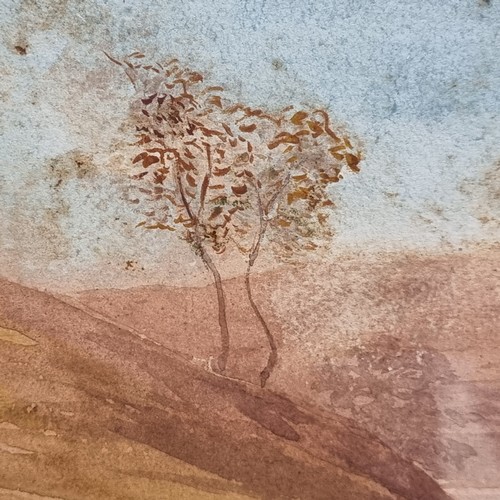 89 - Star Lot: An original late 19th century watercolour on paper painting. Features a countryside landsc... 