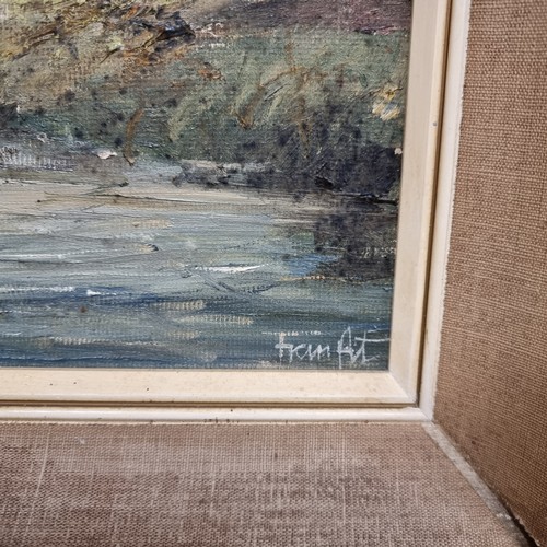 109 - Star Lot: 'Frank Fitzsimons' An original 'Frank Fitzsimons oil on board painting titled 'County Down... 