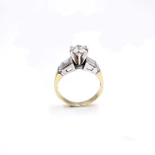 1104 - Super Star lot : A fabulous, 18ct yellow and white gold diamond ring, With a very large centre Diamo... 