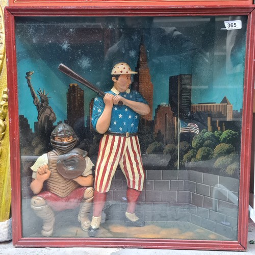 365 - Star lot : A superb and highly collectible large carnival themed figure of the legendary Babe Ruth h... 