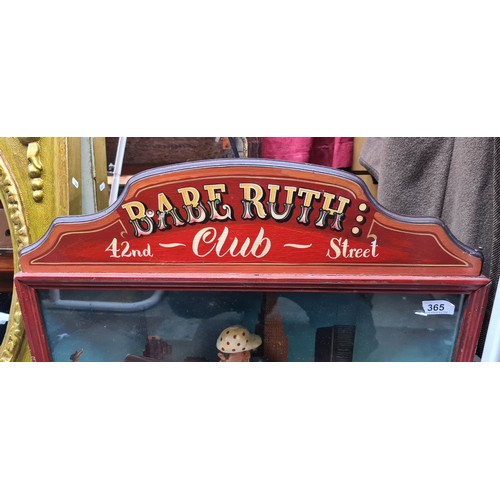 365 - Star lot : A superb and highly collectible large carnival themed figure of the legendary Babe Ruth h... 