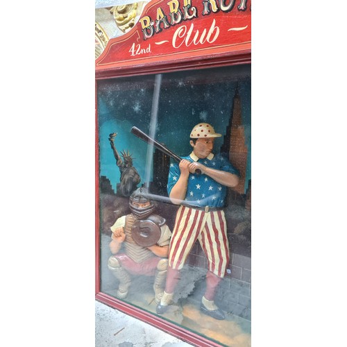 365 - Star lot : A superb and highly collectible large carnival themed figure of the legendary Babe Ruth h... 