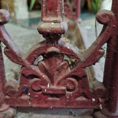 747 - Star lot : A super Victorian cast iron stick stand with drip tray. A beautiful arts and crafts desig... 