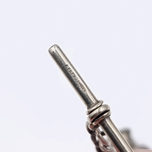 625 - An Acme Whistle with a sterling silver suspension T bar chain, With an alter sports whistle.