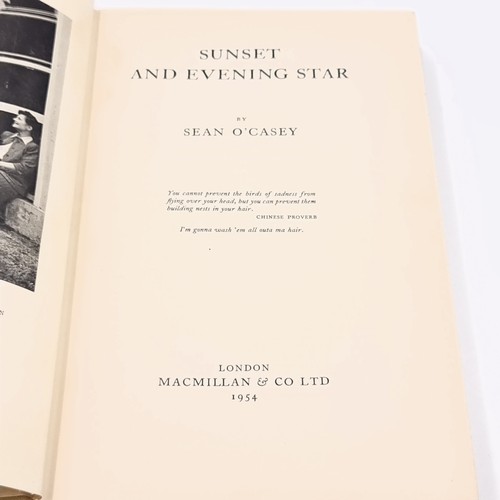 1091 - A wonderful first edition hardback copy of 'Sunset and Evening Star' by 'Sean O Casey'. Published by... 